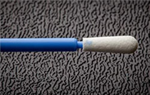 파란색 작은 손잡이 폼 팁 면봉